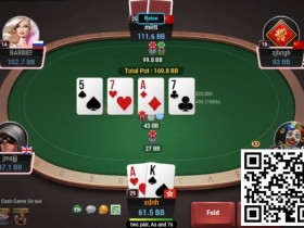 【小鱼Poker】牌局分析：3bet底池，TPTK转牌被推allin
