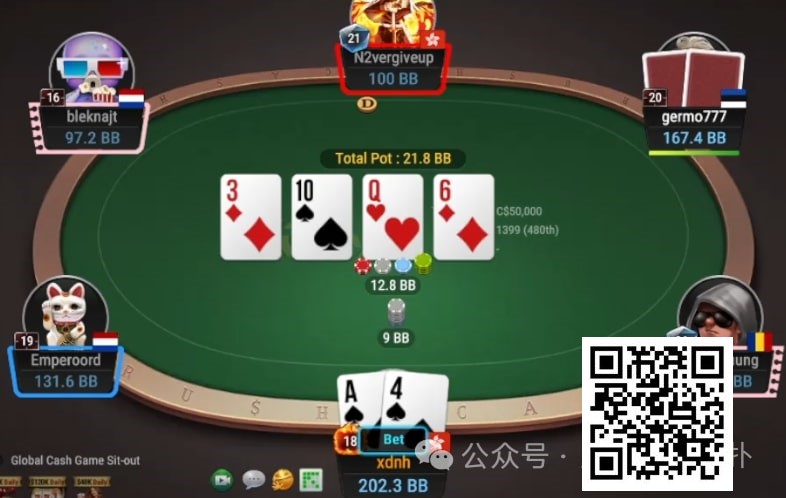 【小鱼Poker】牌局分析：亦value亦bluff