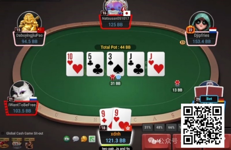 【小鱼Poker】牌局分析：3Bet底池，中对要不要cbet？