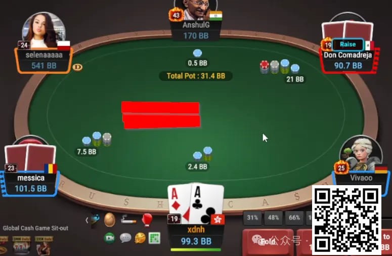 【小鱼Poker】牌局分析：AA面对冷4bet