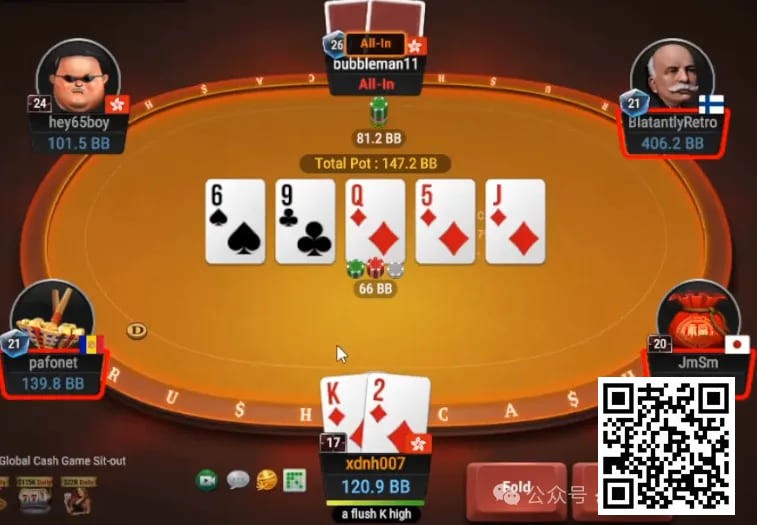 【小鱼Poker】牌局分析：再次证明xc/xc/bet这条line鲜有bluff