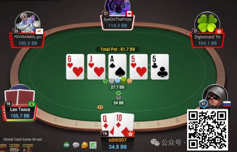 【小鱼Poker】牌局分析：反省，不要Overbluff强范围