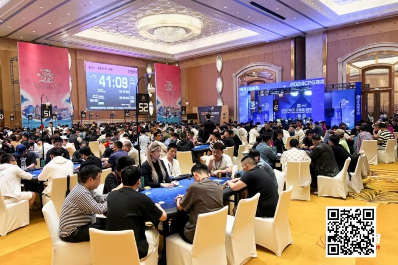 【小鱼Poker】CPG珠海 | 白热化！主赛第一轮B组725人参赛，黄小虎33.35万记分牌带领227人晋级