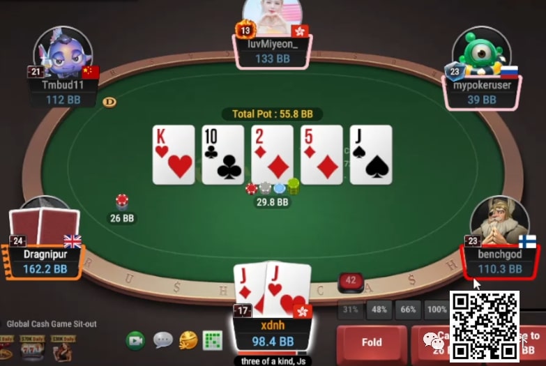 【小鱼Poker】牌局分析：Set just call? 孙老师是超级大Nit吗？