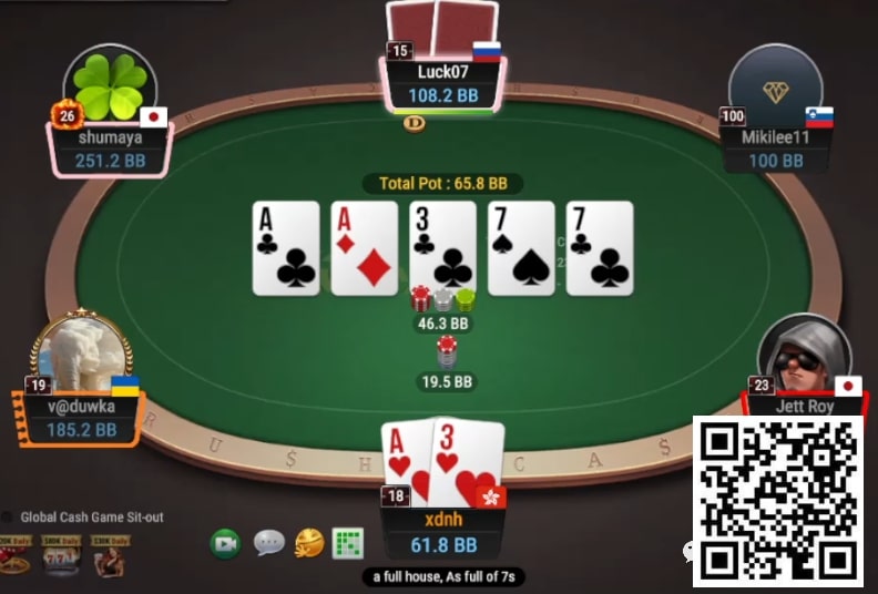 【小鱼Poker】牌局分析：打鱼有时候也未必要size up