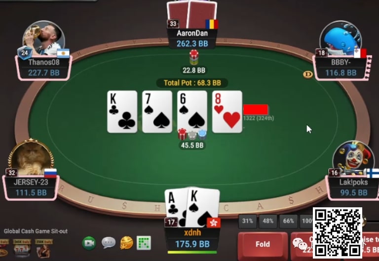 【小鱼Poker】牌局分析：深筹3BP顶对顶踢难题