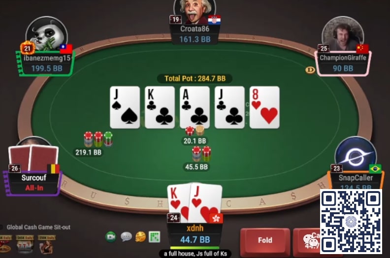 【小鱼Poker】牌局分析：河牌葫芦被3bet allin