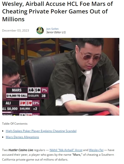 【小鱼Poker】中外老千团伙合谋在全球高额桌骗取数千万非法盈利