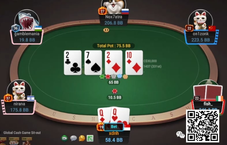 【小鱼Poker】牌局分析：AK能call这个超级小的block bet吗