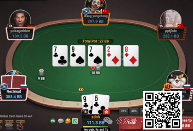 【小鱼Poker】牌局分析：多人池后位check back顶对