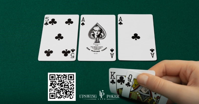 【小鱼Poker】玩法：牌面有A的话，对手拿着同花听牌的概率会有这点不同