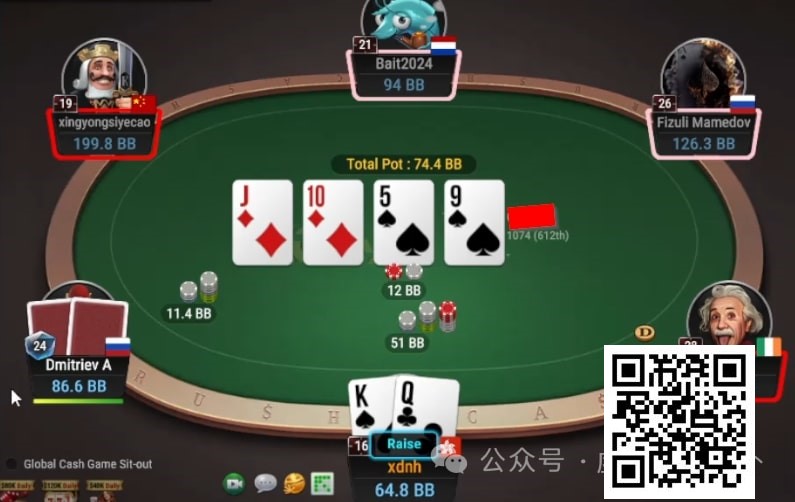 【小鱼Poker】牌局分析：双听花面的焦虑