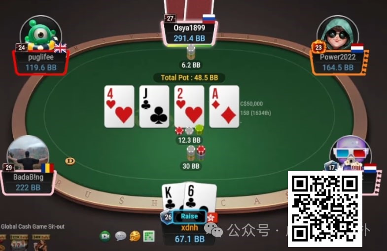 【小鱼Poker】牌局分析：没东西也要大你三叔公