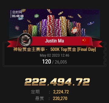 【小鱼Poker】国人挑战史上最高保底赛事，「搏命一推」竟打出了超过1,000倍的极限价值！