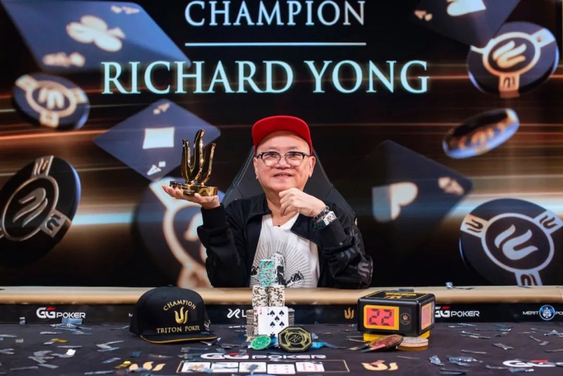 【小鱼Poker】简讯 | Richard Yong赢得第二座Triton冠军奖杯