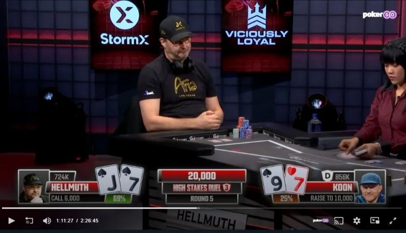 【小鱼Poker】教学：向职业选手学习 — Hellmuth vs. Koon