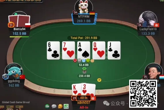 【小鱼Poker】牌局分析：超酷的3倍超池allin bluff