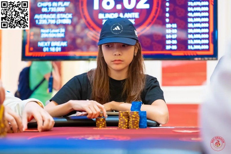 【小鱼Poker】红龙杯济州站｜日本美女NANA记分牌领跑决赛桌 LIU XIAO 1个BB连续翻倍起死回生挺进FT