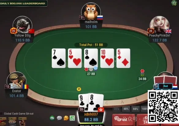 【小鱼Poker】牌局分析：这是条印钱的line