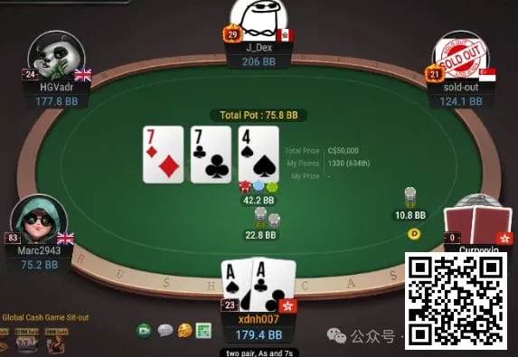 【小鱼Poker】牌局分析：AQs请不要call冷4bet