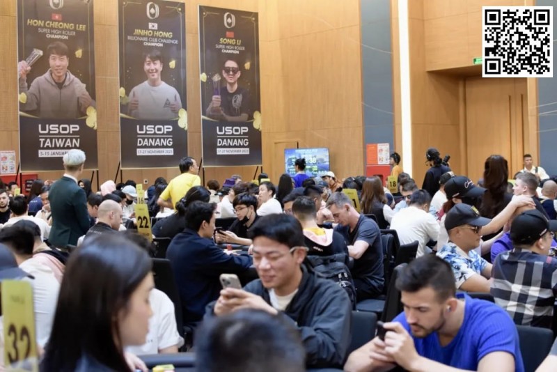 【小鱼Poker】2024USOP海防站｜主赛事Day1B组378人参赛47人晋级 14名中国选手闯入Day2