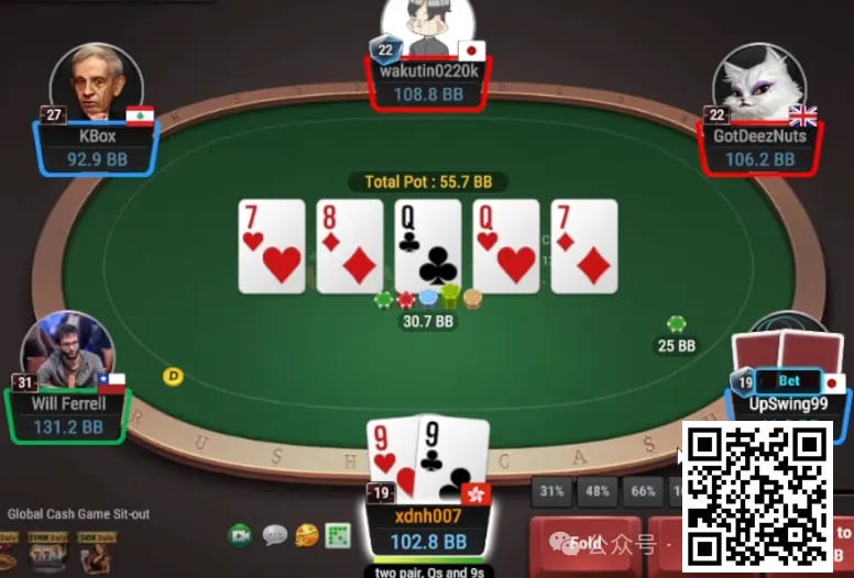 【小鱼Poker】牌局分析：双公对牌面支付太多？