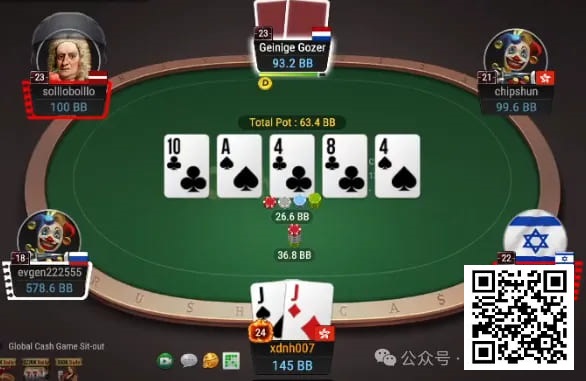 【小鱼Poker】牌局分析：无奈转bluff