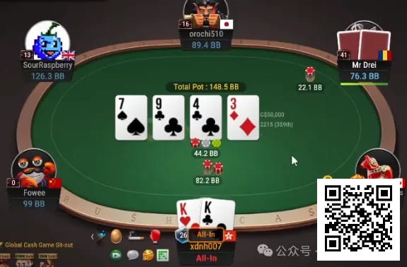 【小鱼Poker】牌局分析：不闪两对，不闪set，不闪顺子