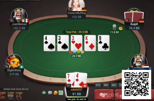 【小鱼Poker】牌局分析：半池的故事我永远听不懂