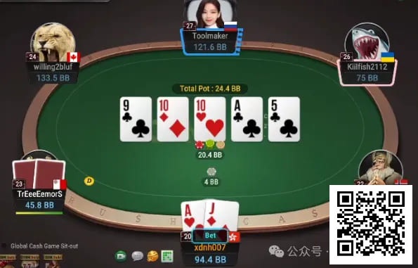 【小鱼Poker】牌局分析：中A就打