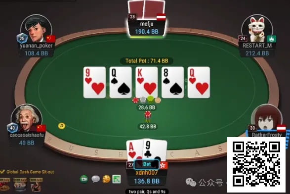 【小鱼Poker】牌局分析：顶对真顶得住这样打？