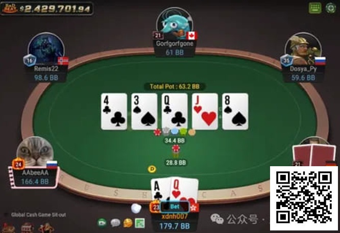 【小鱼Poker】牌局分析：TPTK坚决拿3条街价值