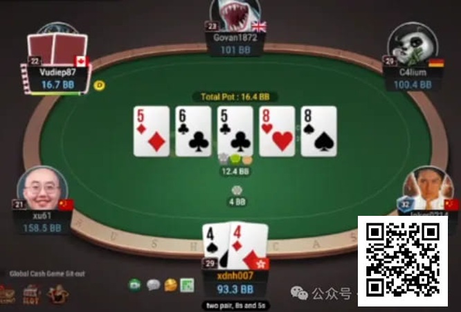 【小鱼Poker】牌局分析：抓鸡牌被两对淹了怎么办