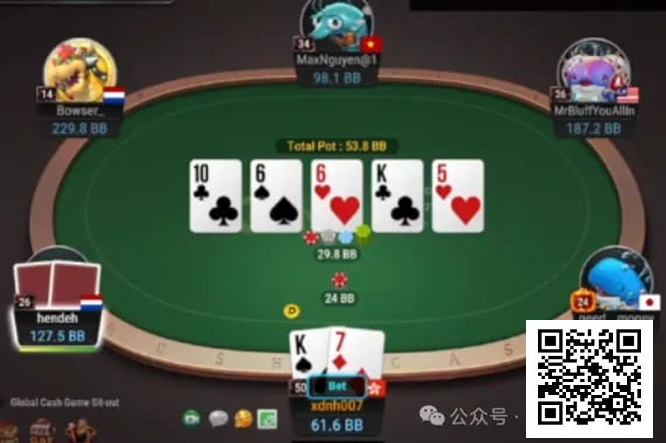 【小鱼Poker】牌局分析：3枪价值拿得爽到不行