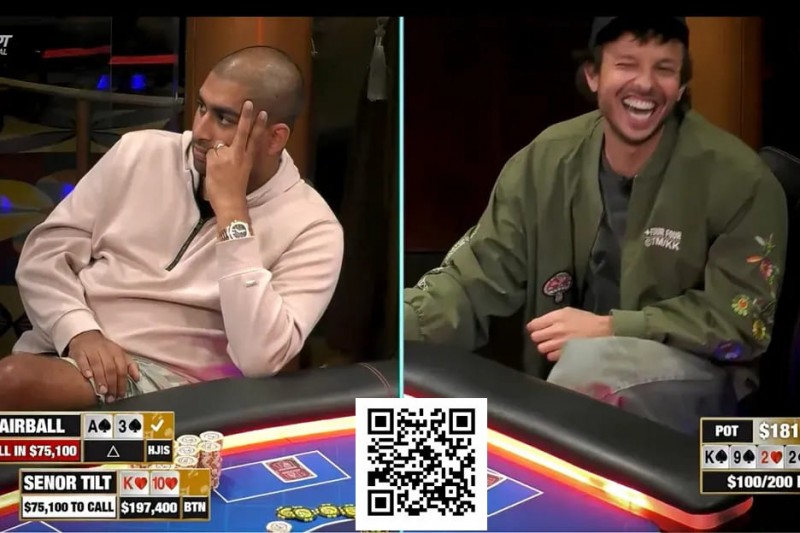 【小鱼Poker】是四条还是诈唬？Airball河牌全下后亮出A，这手牌让对手陷入长考