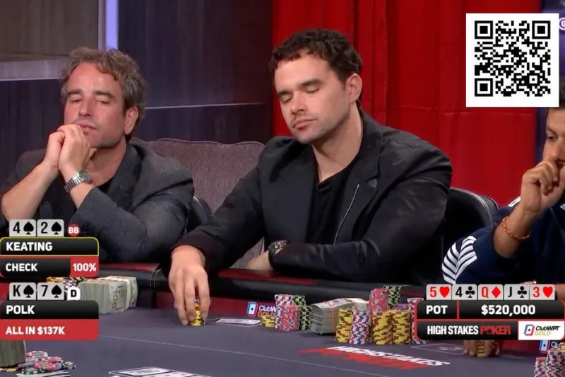 【小鱼Poker】用4-high跟注全下，用AA推入1287个BB——Alan Keating是天才还是疯子？