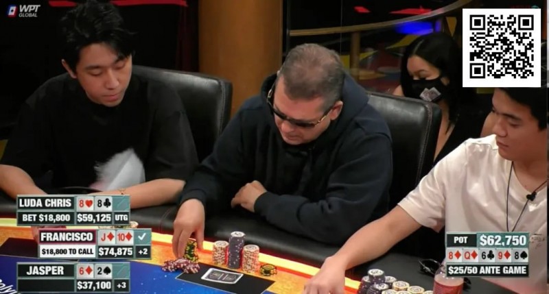 【小鱼Poker】四条不敌同花顺！Hustler Casino Live诞生19万巨额彩池，Chris Chen这手牌太惨了！