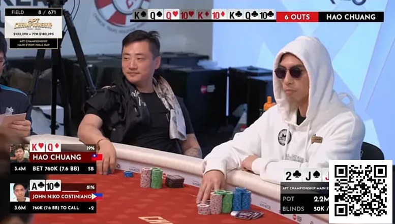 【小鱼Poker】“此时谁会诈唬？”——APT决赛桌上演史诗级弃牌，坚果顺子竟被吓退