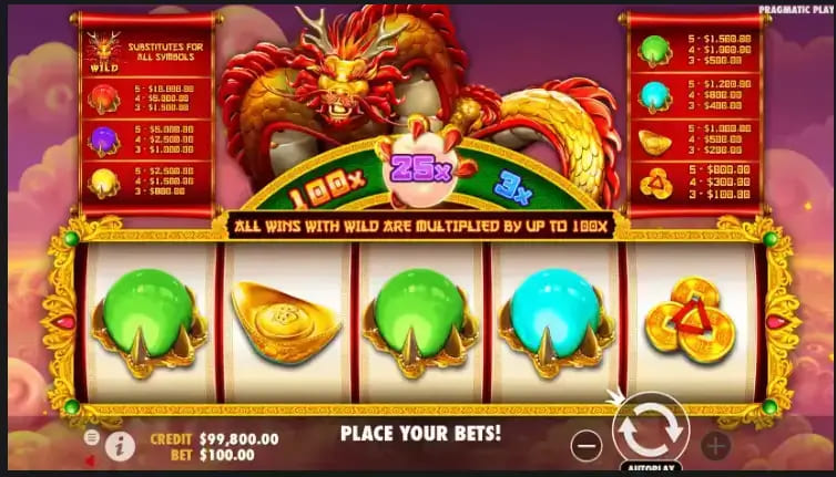 【小鱼扑克】大发娱乐全新巨作《金龙吐珠》——巨龙守护，财富绽放