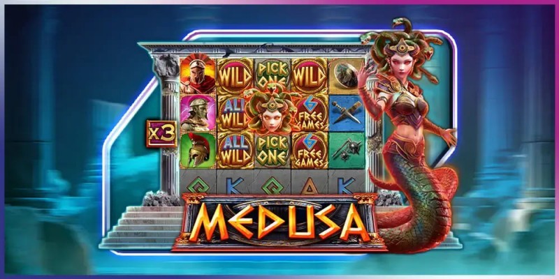 【小鱼扑克】《美杜莎》强势上线大发娱乐城 —— 穿越神话时空，直面蛇发女王的诅咒挑战