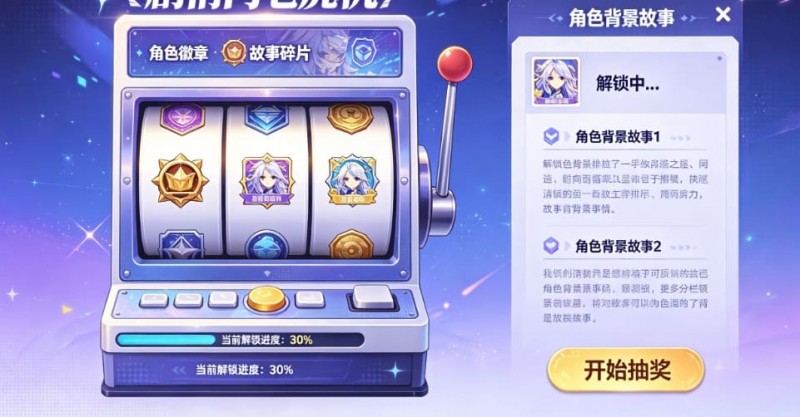 【小鱼扑克】PG尝试“剧情向”老虎机，玩家通过中奖解锁角色背景故事。