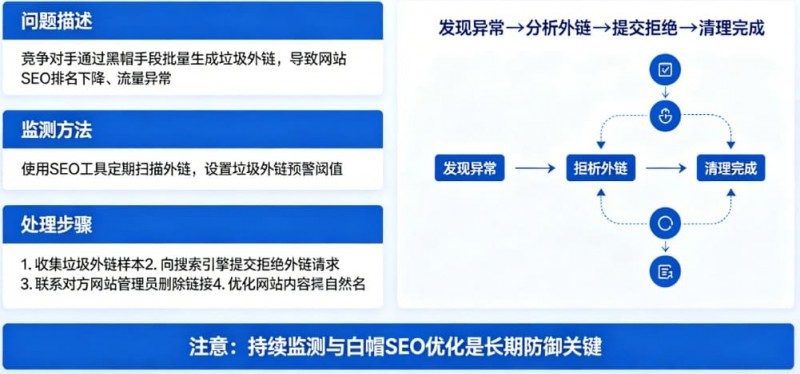 【小鱼扑克】博彩平台的“负面SEO”防御:竞争对手恶意刷垃圾外链怎么办?