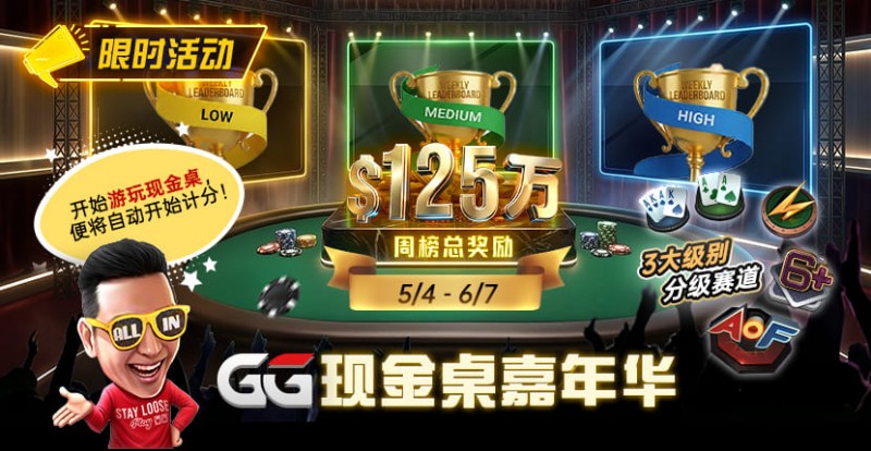 【小鱼Poker】GG现金桌嘉年华2026｜排行榜规则+积分机制+每日/每周奖励详解
