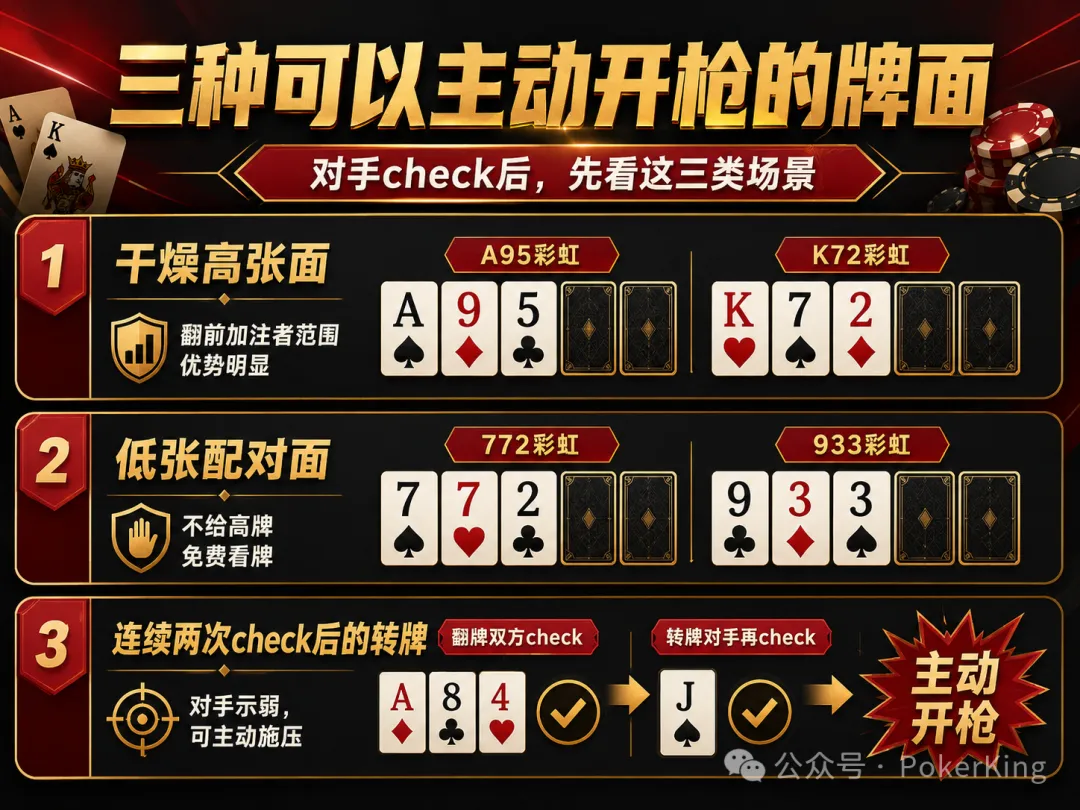 【小鱼Poker】别再被“免费牌”坑了:翻牌没中,为什么高手反而更敢开枪?