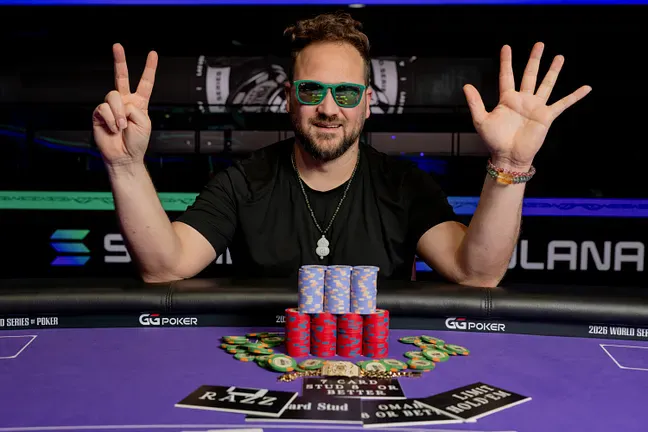 【小鱼Poker】2026WSOP | 10K H.O.R.S.E.赛朱跃奇获第29名,3K六人桌DannyTang第38名