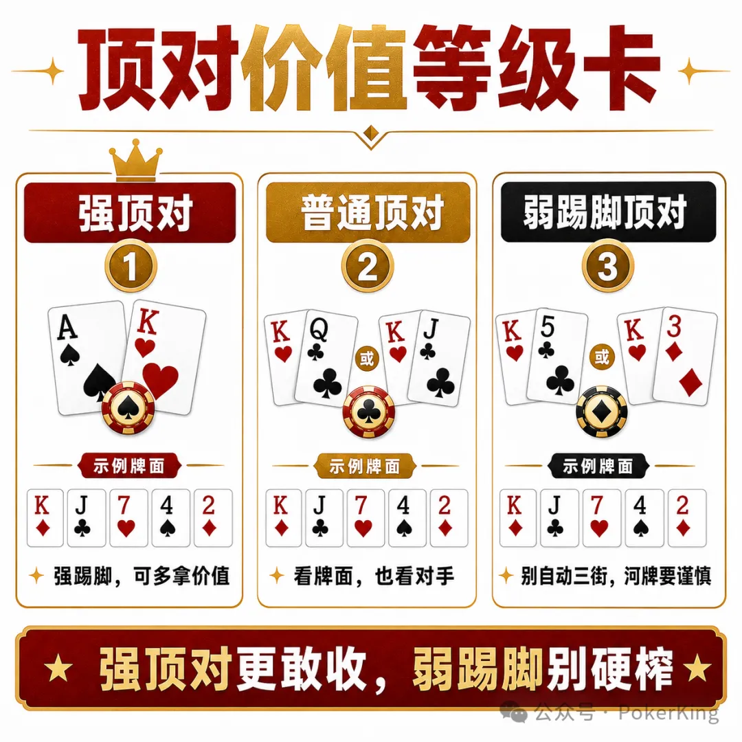 【小鱼Poker】中了顶对,到底该下几条街?别一把就软了