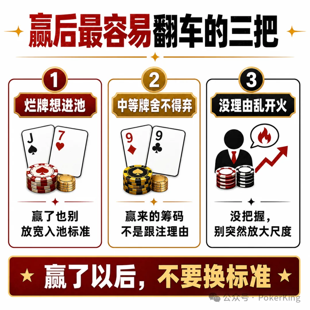 【小鱼Poker】赢钱后的“隐形上头”:比输钱更危险的,是你开始追感觉