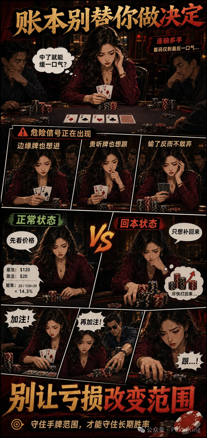 【小鱼Poker】连输时最危险的三件事:别让“今晚必须追回来”替你做决定