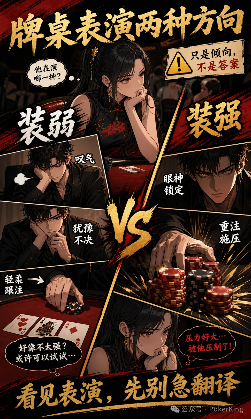 【小鱼Poker】牌桌台词陷阱：“那我跟吧”到底是强是弱？先看基线再拆表演