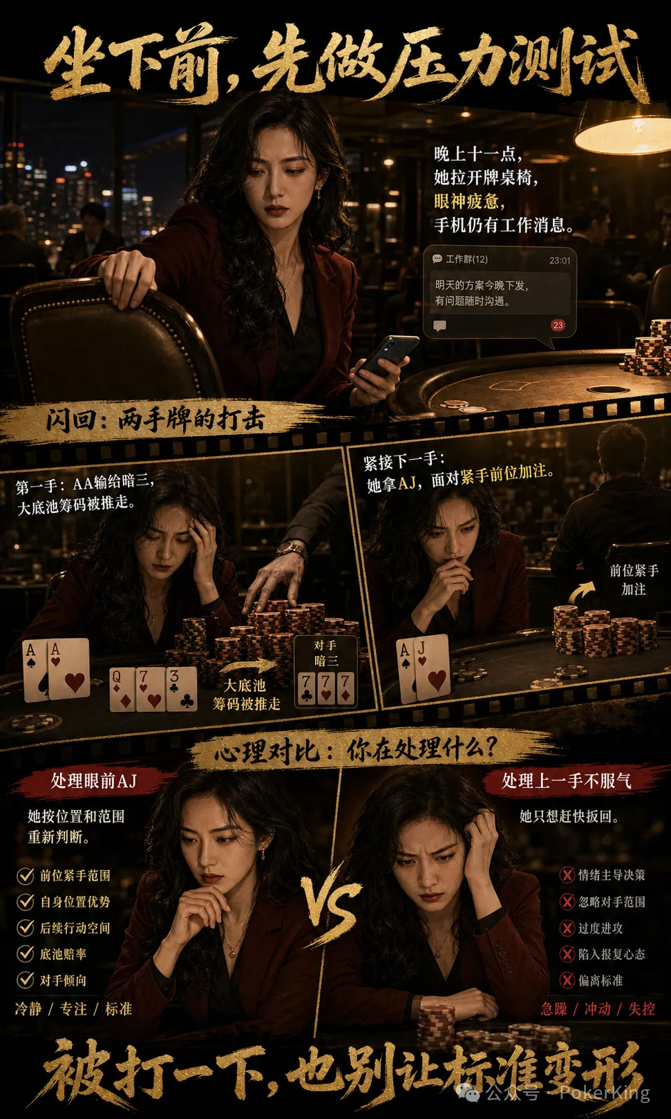 【小鱼Poker】坐下前问自己一句：第一手输大底池，下一手还能重新判断吗？